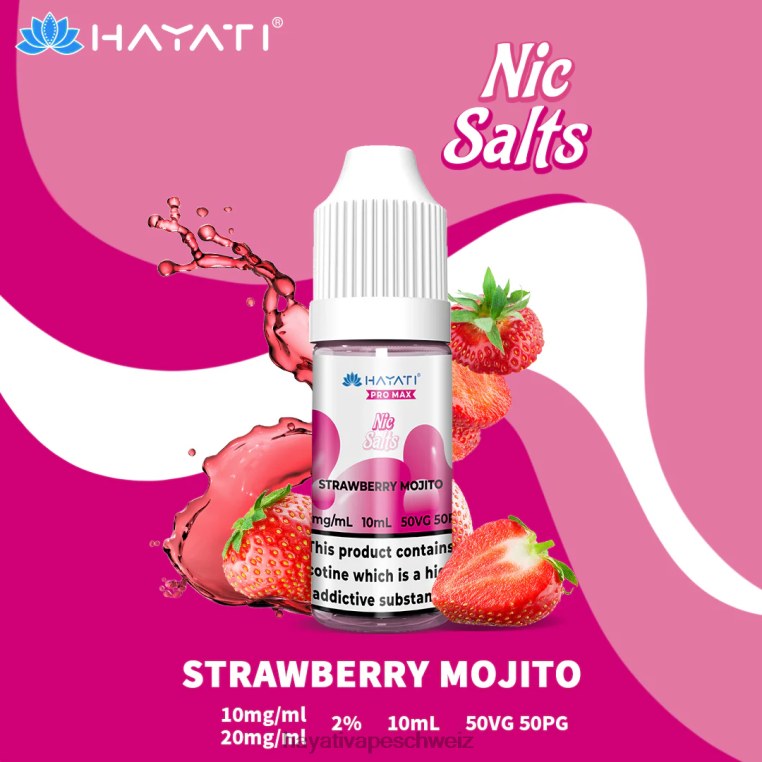 Hayati Vape Review | Hayati Pro Max Schöne Salze Erdbeer-Mojito X880P244