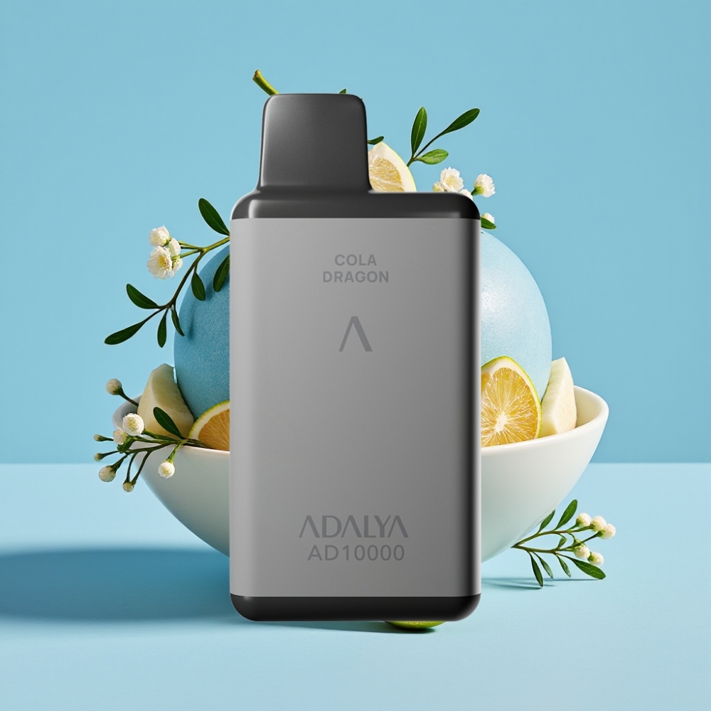 Adalya AD 10000 Puffs Disposable Vape Space Grau Blauer Melone
