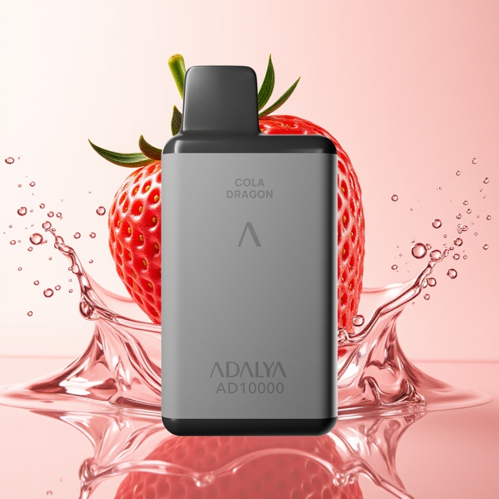 Adalya AD 10000 Puffs Disposable Vape Space Grau Erdbeer Splash