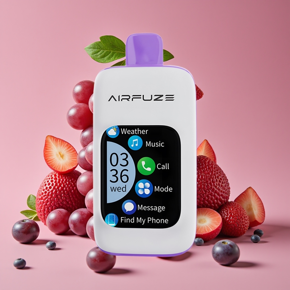 AirFuze Smart 30000 Puffs 5% Grape Burst 2.01" TFT Touch Type-C