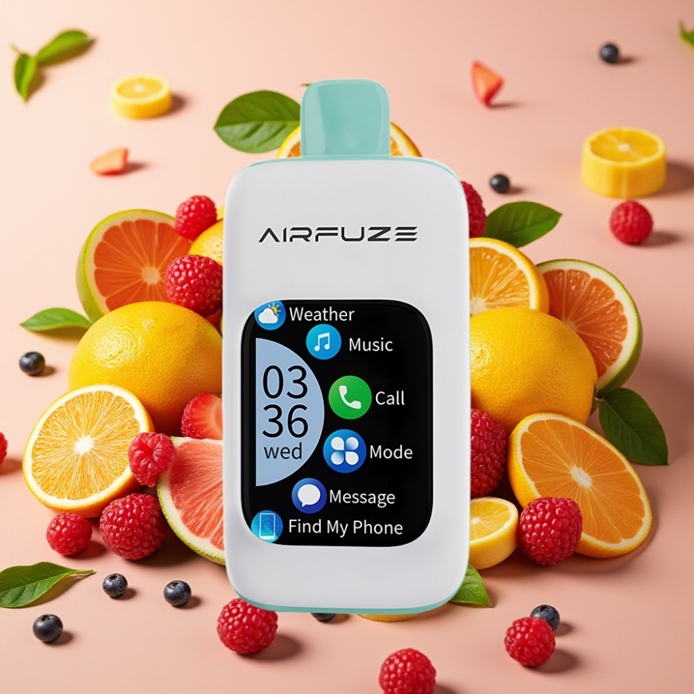 AirFuze Smart 30000 Puffs Disposable Pod 5% 900mAh Type-C Regenbogen-Frucht-Explosion