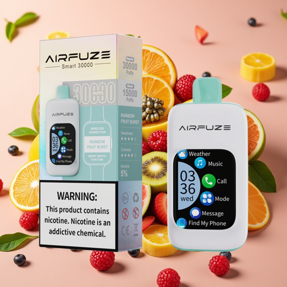 AirFuze Smart 30000 Puffs Disposable Pod 5% 900mAh Type-C Regenbogen-Frucht-Explosion