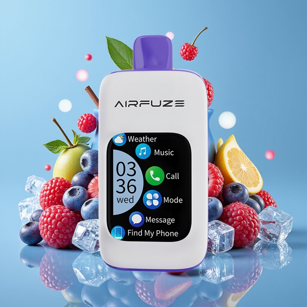 AirFuze Smart 30000 Puffs Disposable Pod mit 5% Nikotin & 900mAh – Blaue Himbeere Eis