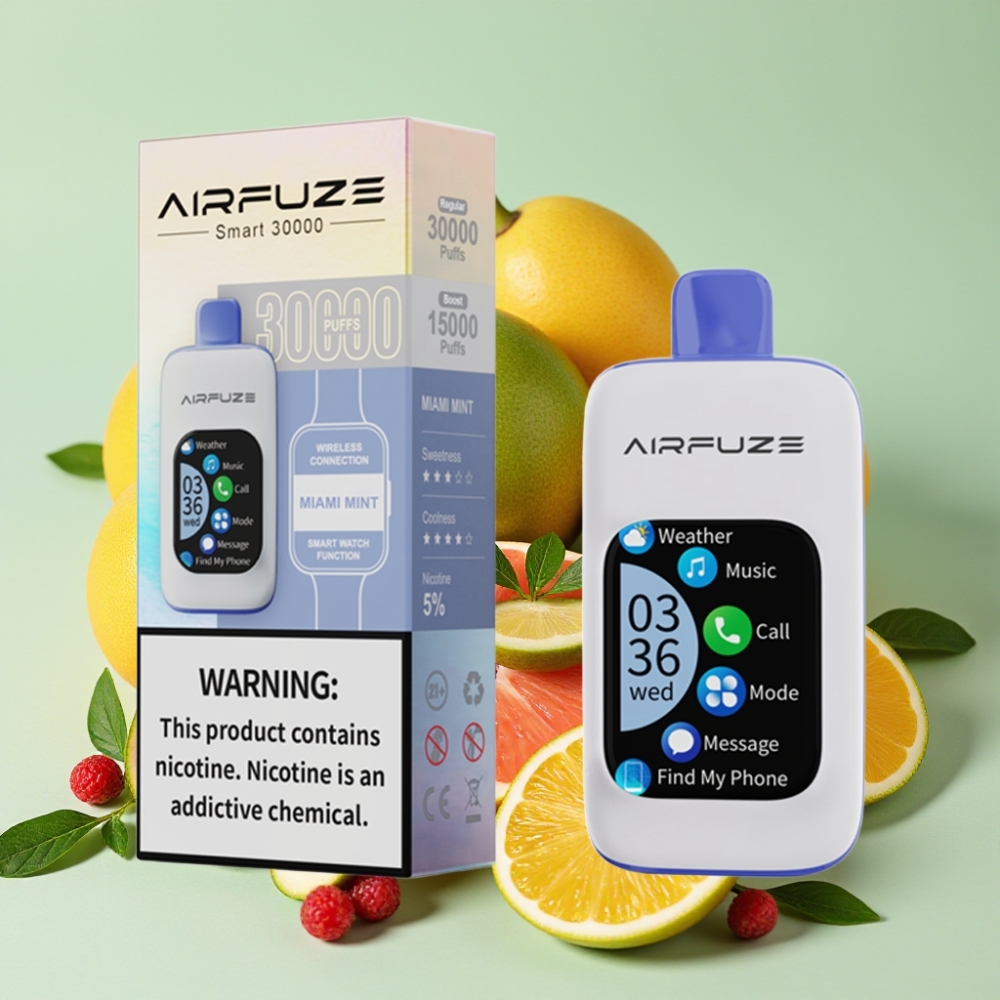 AirFuze Smart 30000 Puffs Disposable Pod mit Miami-Minze, 5% Nikotin, 900mAh