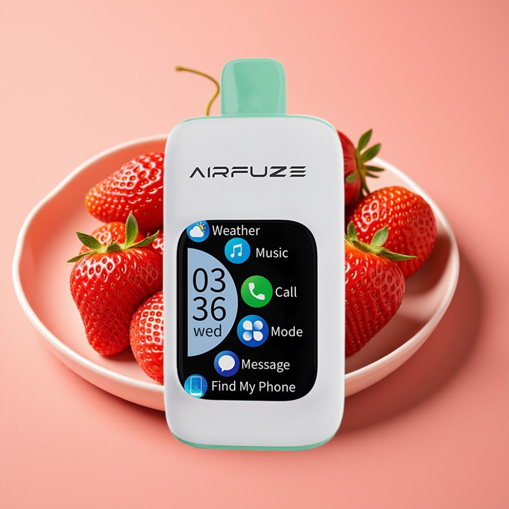 AirFuze Smart 30000 Puffs Disposable Pod mit Touchscreen-Display – Erdbeer-Sommerzeit