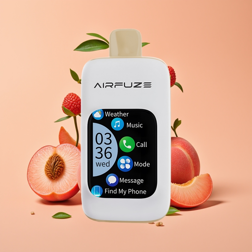 AirFuze Smart 30000 Puffs Disposable Vape 900mAh Touchscreen Juicy Peach (Saftiger Pfirsich)