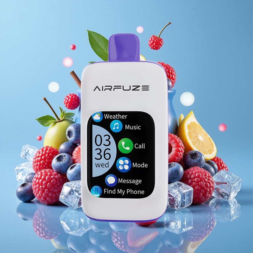 AirFuze Smart Pro 40000 Puffs 20ML 900mAh Bluetooth Blaubeer-Eis