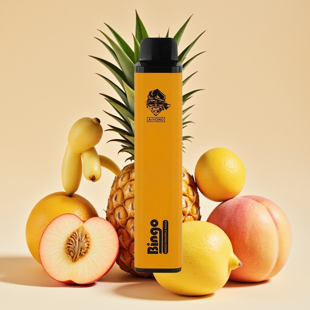 Aivono AIM BINGO 4000 Puffs 10mL 1000mAh Wango Ananas Pfirsich