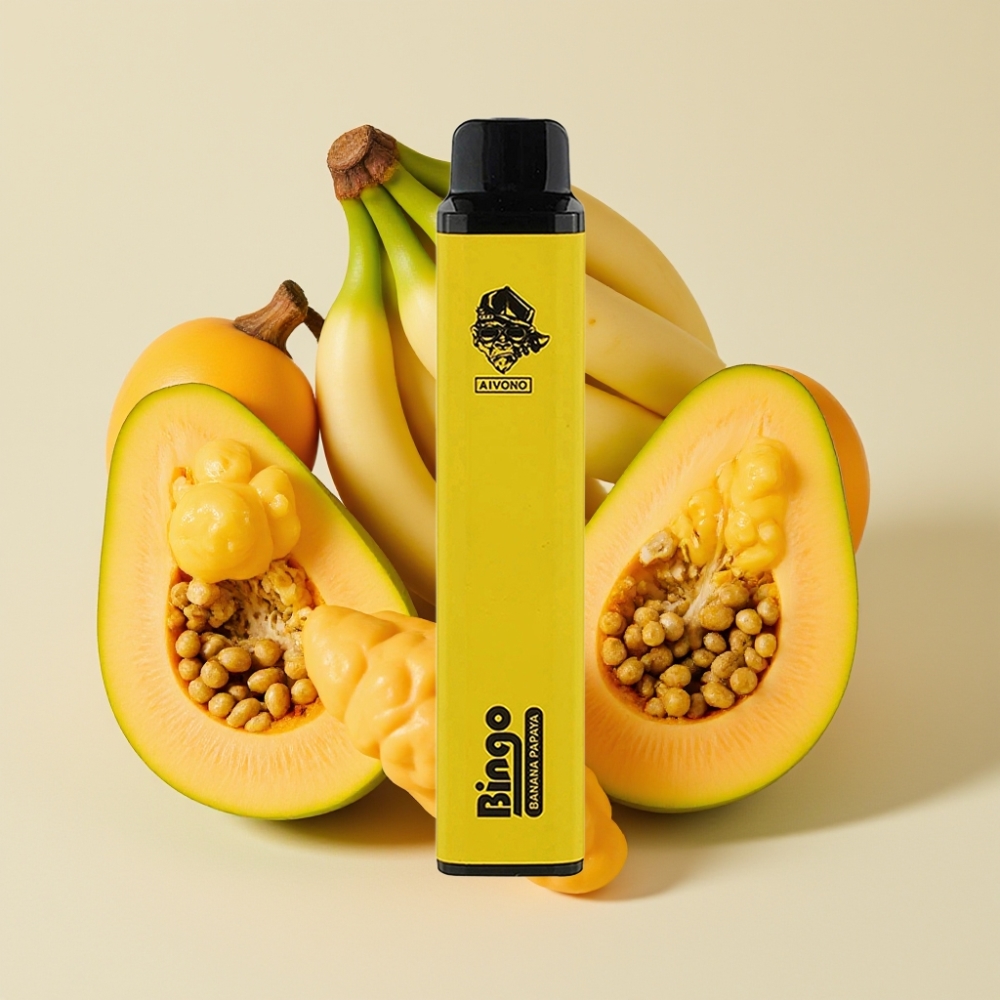 Aivono AIM BINGO 4000 Puffs Wiederaufladbar Banane Papaya