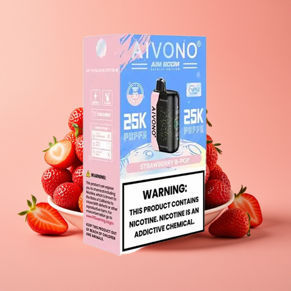 Aivono AIM BOOM 25000 Puffs 28ml 650mAh Erdbeer B Pop