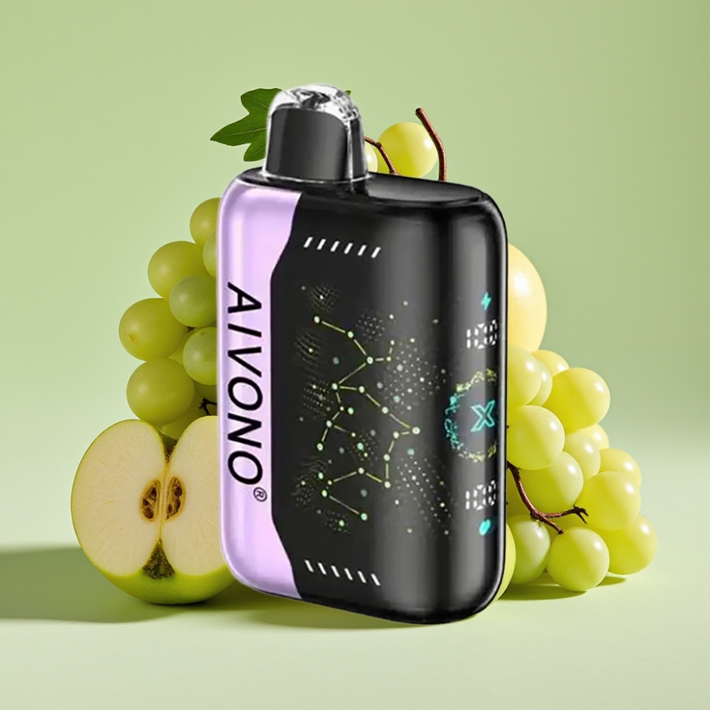 Aivono AIM BOOM 25000 Puffs 28ml 650mAh Grünapfel Traube