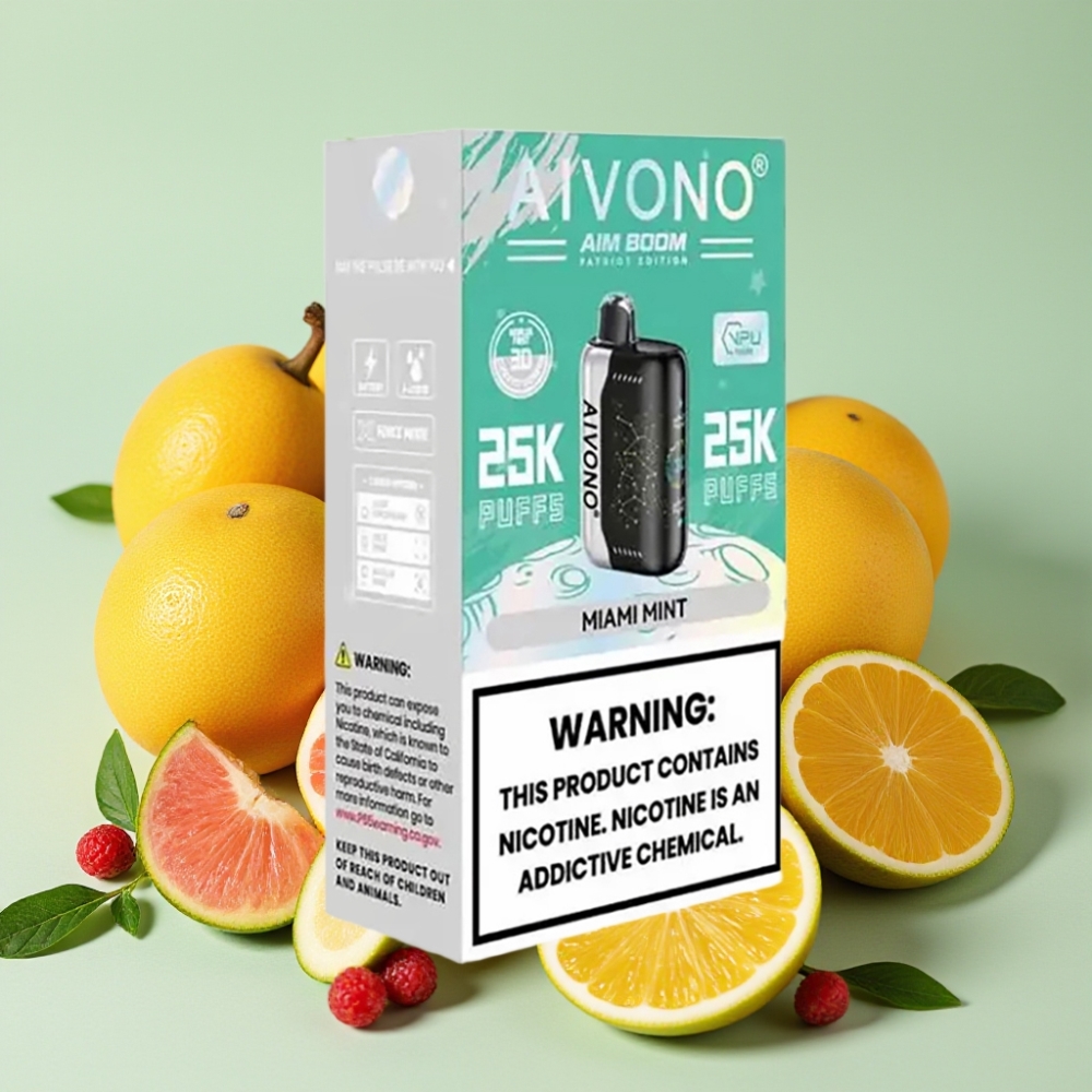 Aivono AIM BOOM 25000 Puffs 28ml Miami-Minze großhandel Schweiz