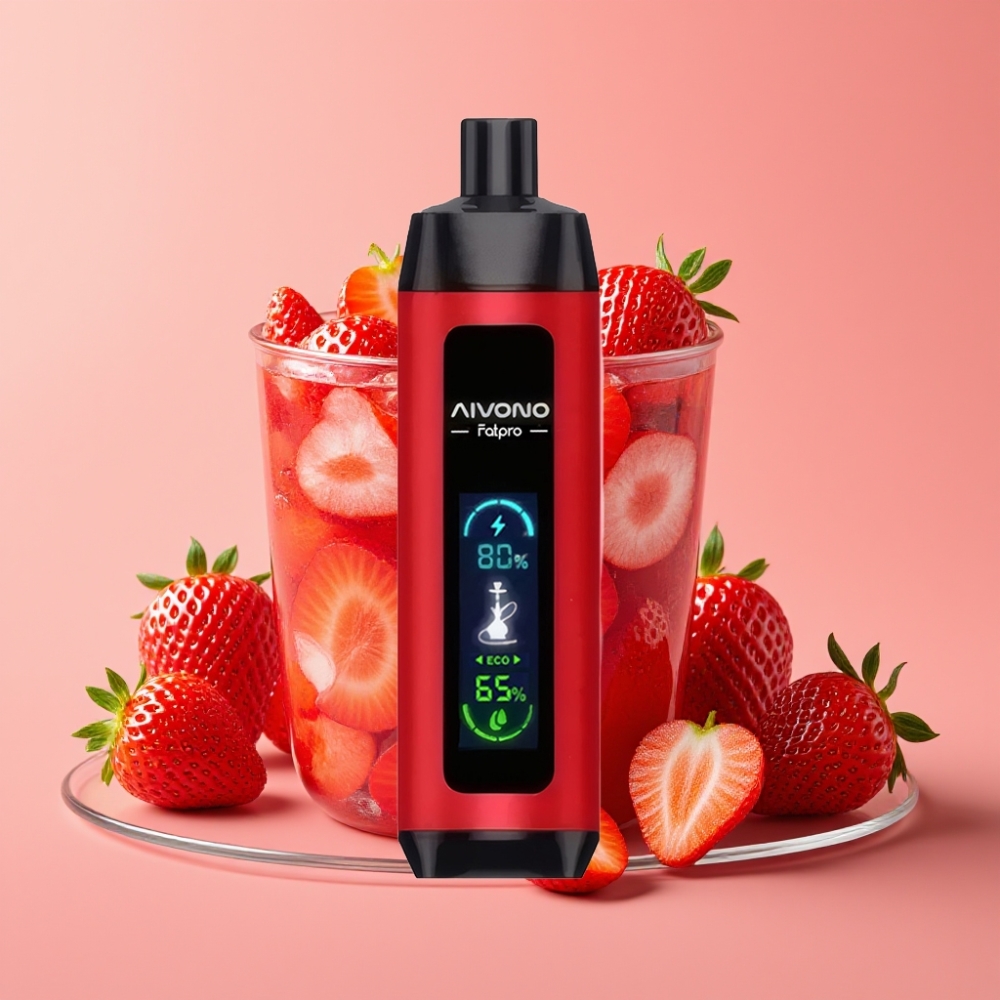 Aivono AIM FATPRO 22000 Puffs 28ml 600mAh Dual Modes Erdbeer-Punch