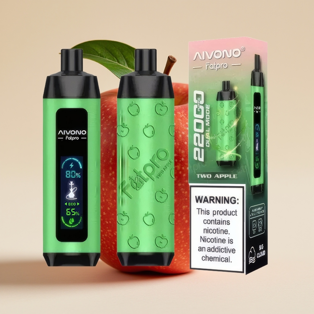 Aivono AIM FATPRO 22000 Puffs 28ml 600mAh Dual Modes Zwei Apfel
