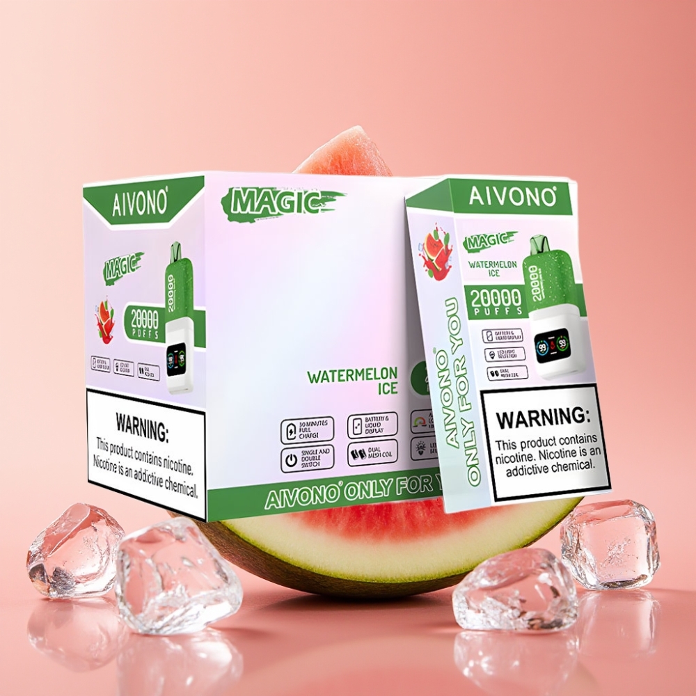 Aivono AIM MAGIC 20000 Puffs Dual Mesh Coils LCD Typ-C Wassermelone Eis