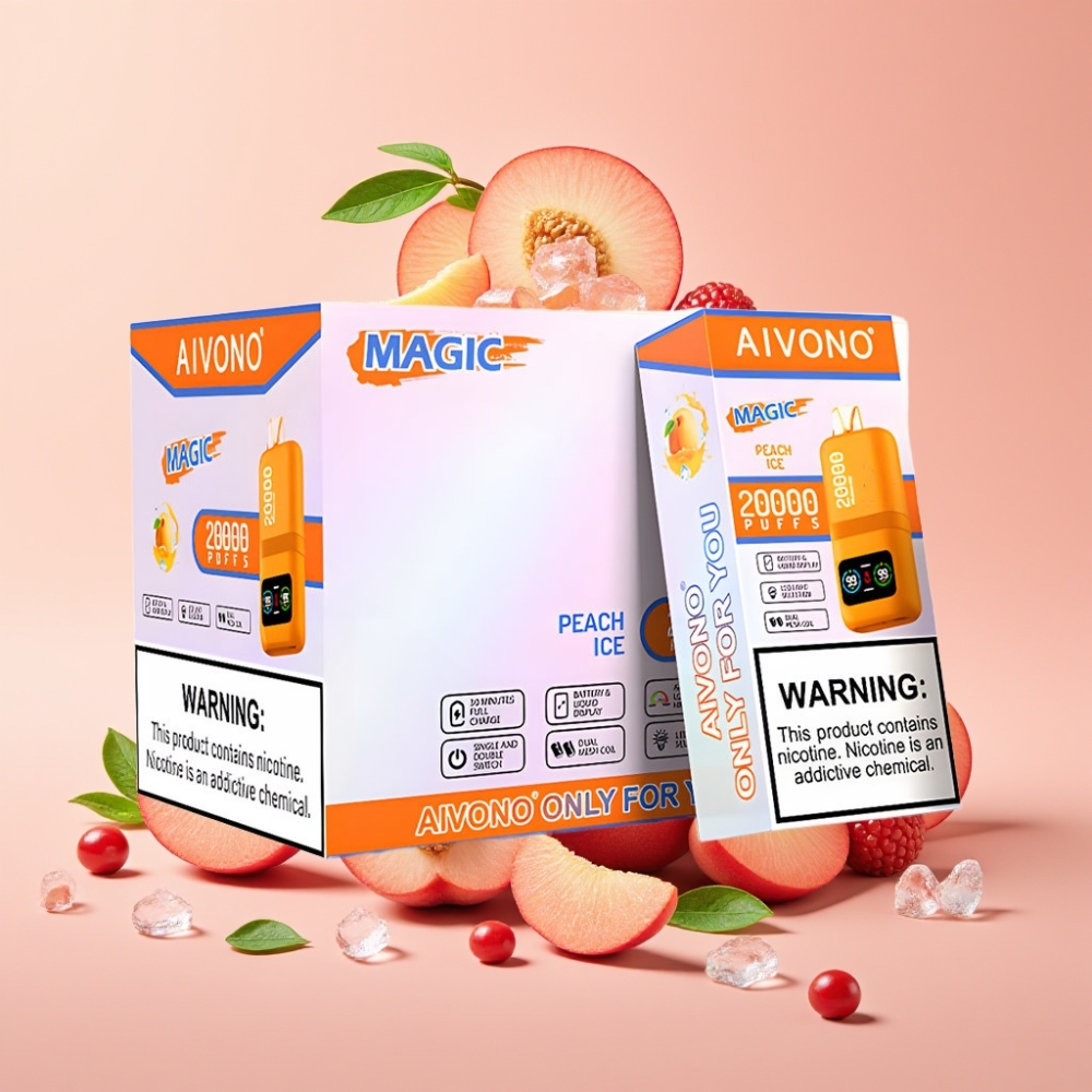 Aivono AIM MAGIC 20000 Puffs Dual Mesh Coils Typ-C Peach Ice Pfirsich-Eis