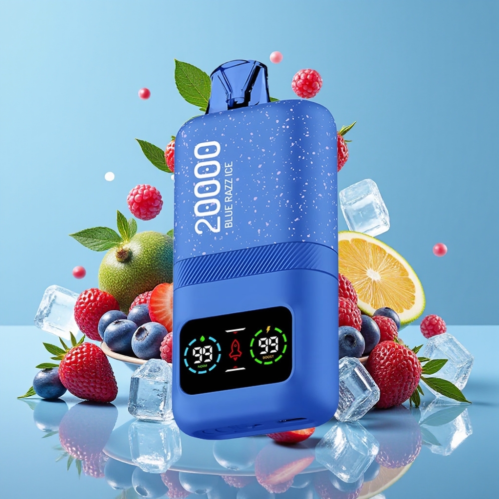 Aivono AIM MAGIC 20000 Puffs Dual Mesh Coils Type-C LCD Blauer Himbeer-Eis