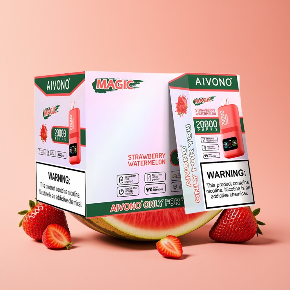 Aivono AIM MAGIC 20000 Puffs Dual Mesh LCD Typ-C Erdbeer-Wassermelone