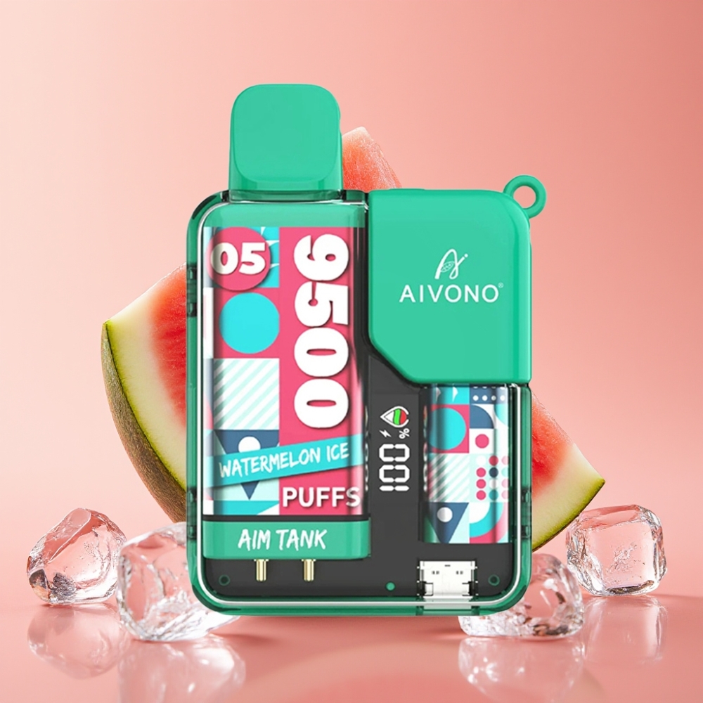 Aivono AIM-TANK 9500 Puffs 18ml 650mAh LCD 1.2ohm Wassermelone-Eis