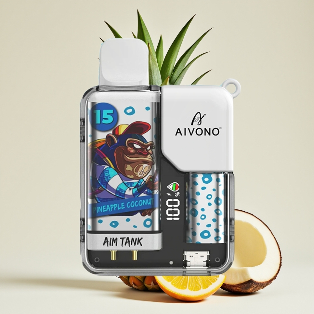 Aivono AIM-TANK 9500 Puffs 18ml 650mAh LCD Ananas Kokos