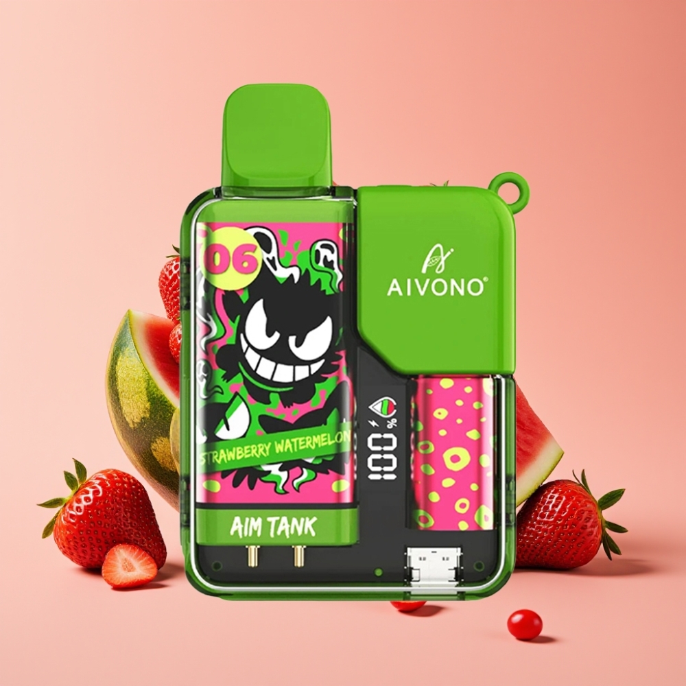 Aivono AIM-TANK 9500 Puffs 18ml 650mAh LCD Erdbeer Wassermelone
