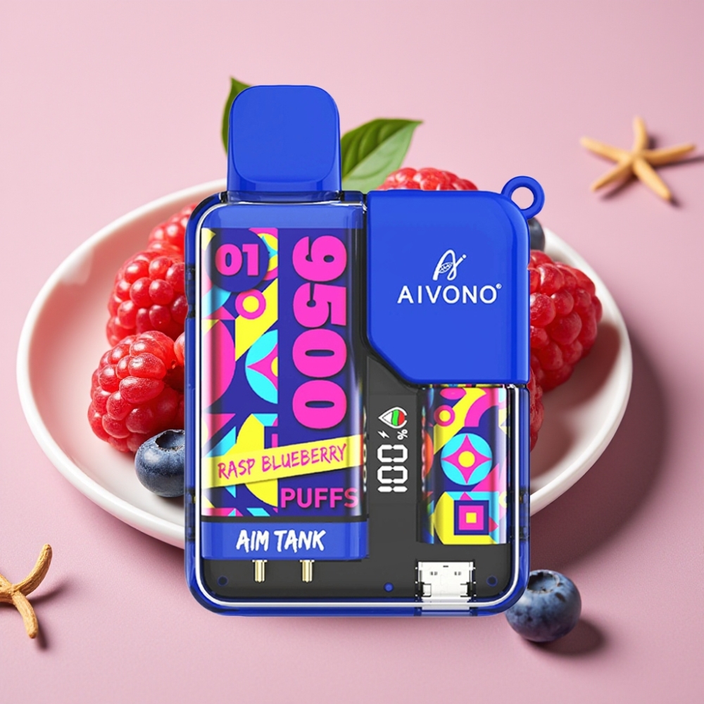 Aivono AIM-TANK 9500 Puffs 18ml 650mAh LCD Himbeer-Blaubeere