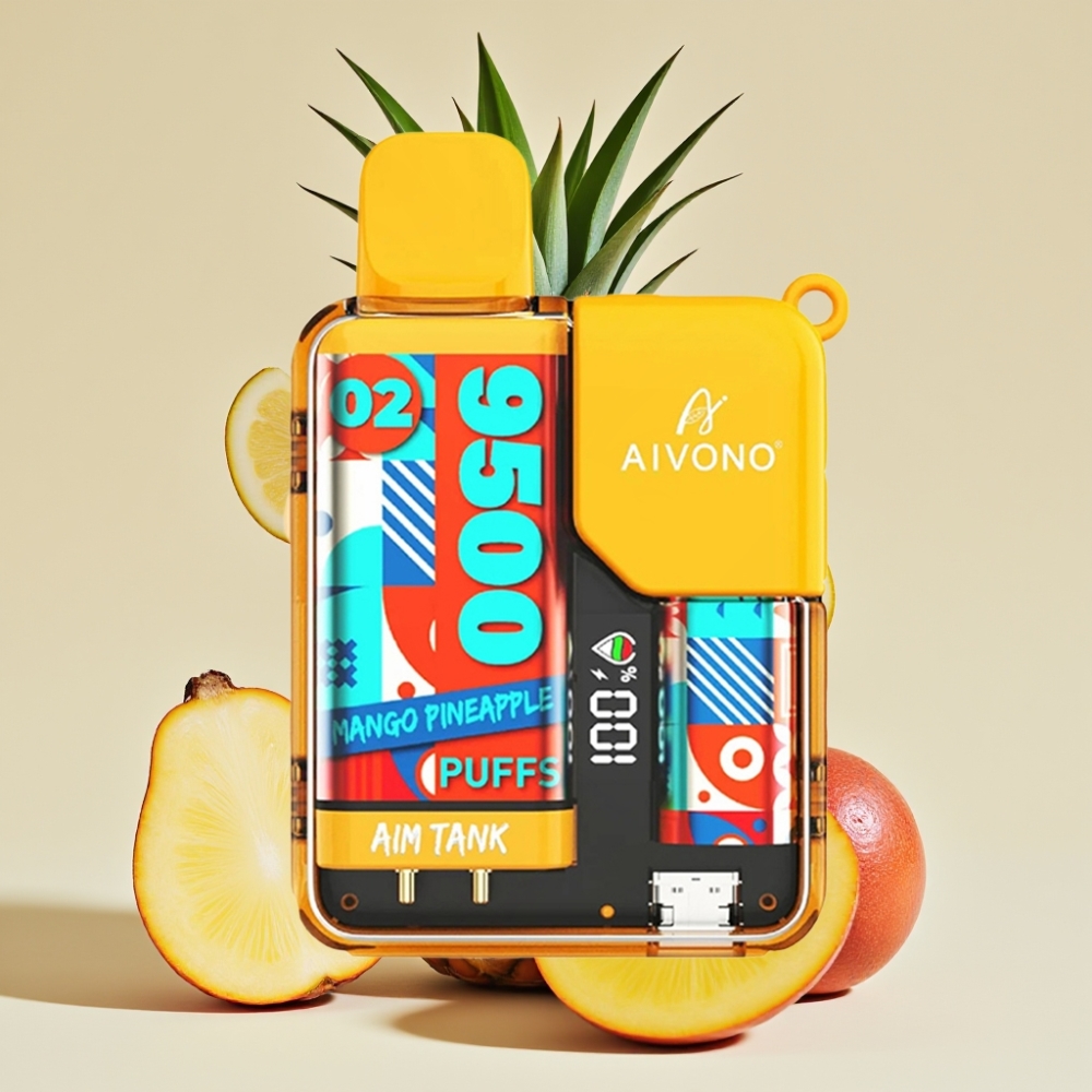 Aivono AIM-TANK 9500 Puffs 18ml 650mAh LCD Mango-Ananas