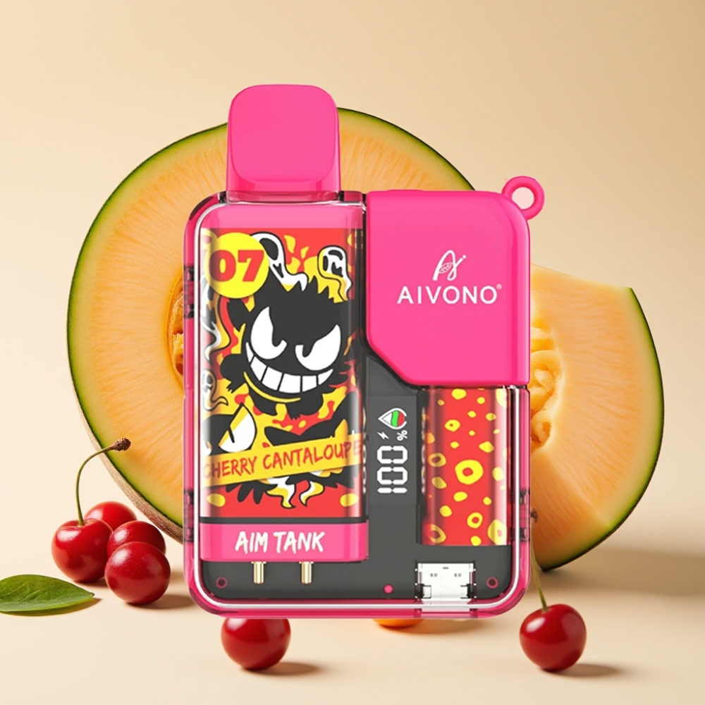 Aivono AIM-TANK 9500 Puffs 18ml LCD 1.2ohm Mesh Kirsch-Melone