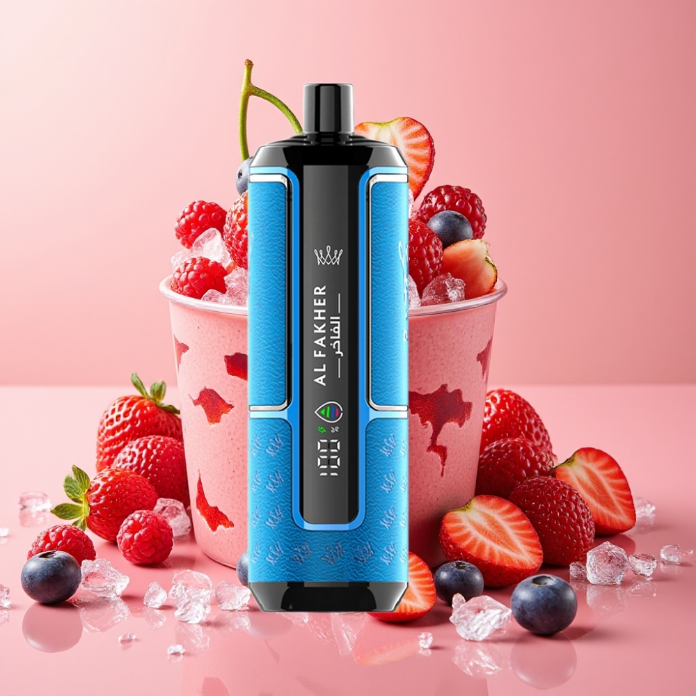 Al Fakher Crown Bar 15K Hypermax 22ml 600mAh Typ-C Beeren-Eis