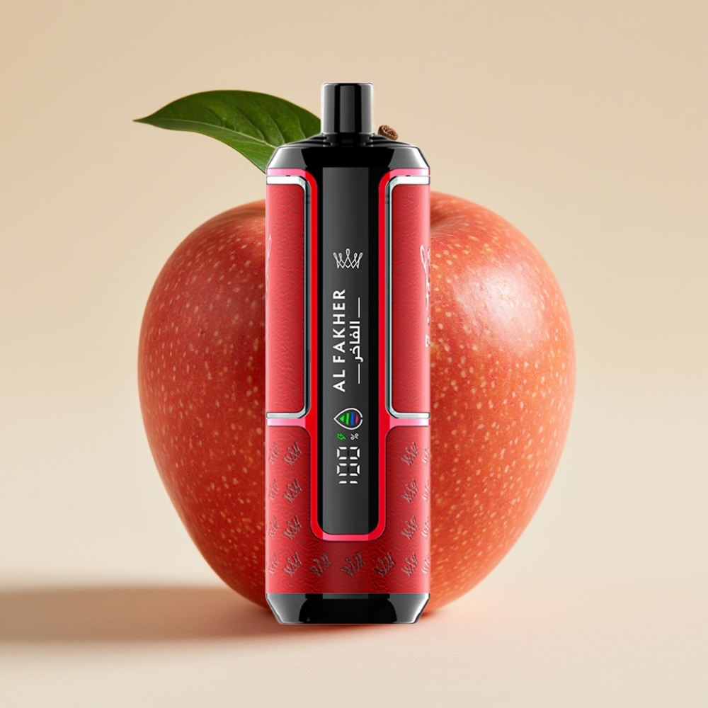 Al Fakher Crown Bar 15K Hypermax 22ml 600mAh Typ-C DTL 6mg Zwei Äpfel