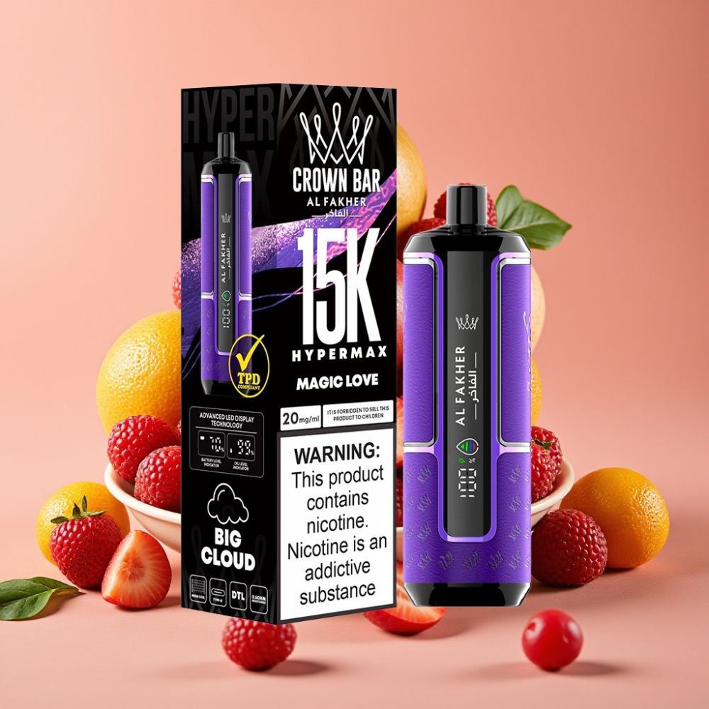 Al Fakher Crown Bar 15K Hypermax 22ml 600mAh Typ-C Magic Liebe