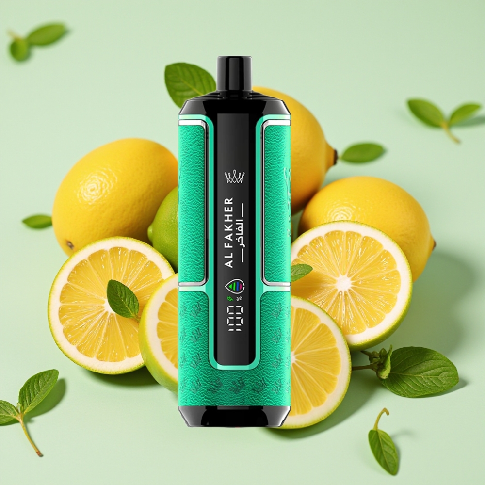 Al Fakher Crown Bar 15K Hypermax 22ml 600mAh Typ-C Zitrone-Minze