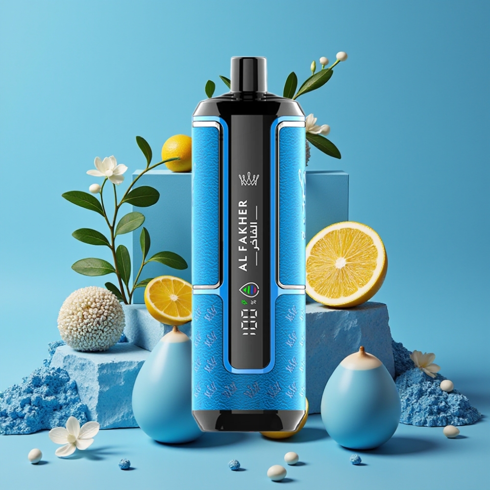 Al Fakher Crown Bar 15K Hypermax 22ml 600mAh Type-C DTL 6mg Blaues Meer