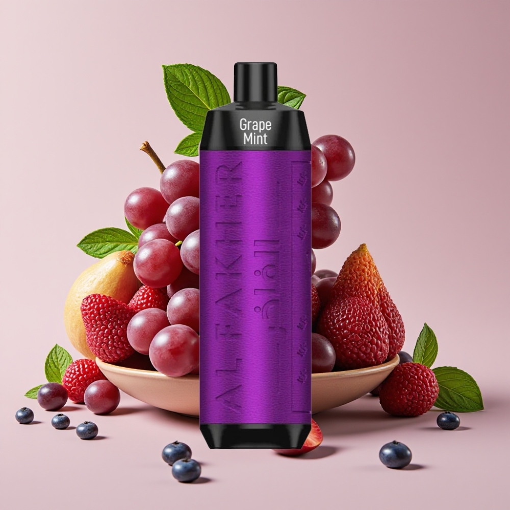 Al Fakher Crown Bar 8000 Crystal 18ml 5mg Grape Mint