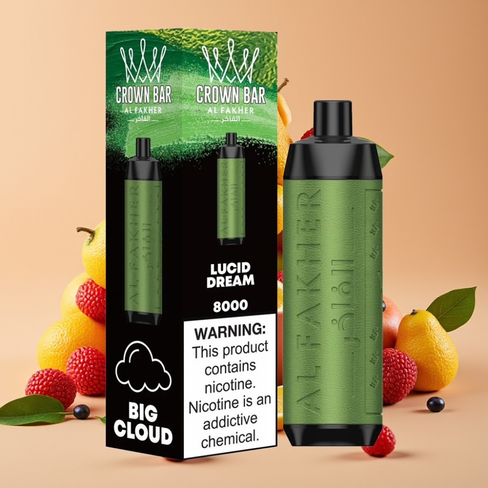 Al Fakher Crown Bar 8000 Crystal 600mAh 18ml 5mg Nikotin Luzider Traum