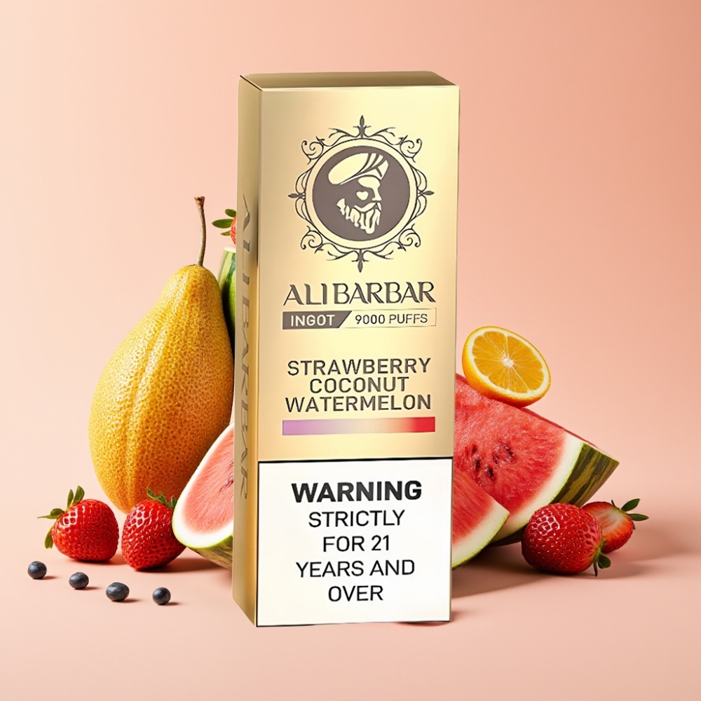 Alibarbar Ingot 9000 Puffs 22ml 2350mAh Erdbeere Kokosnuss Wassermelone