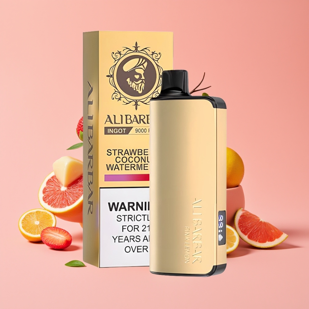 Alibarbar Ingot 9000 Puffs 22ml 2350mAh LED Pink Zitrone