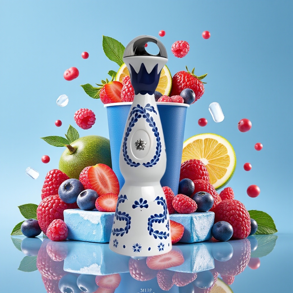 HUMO Azul 15000 Puffs 20mL 5% USB-C Blaue Himbeere Eis