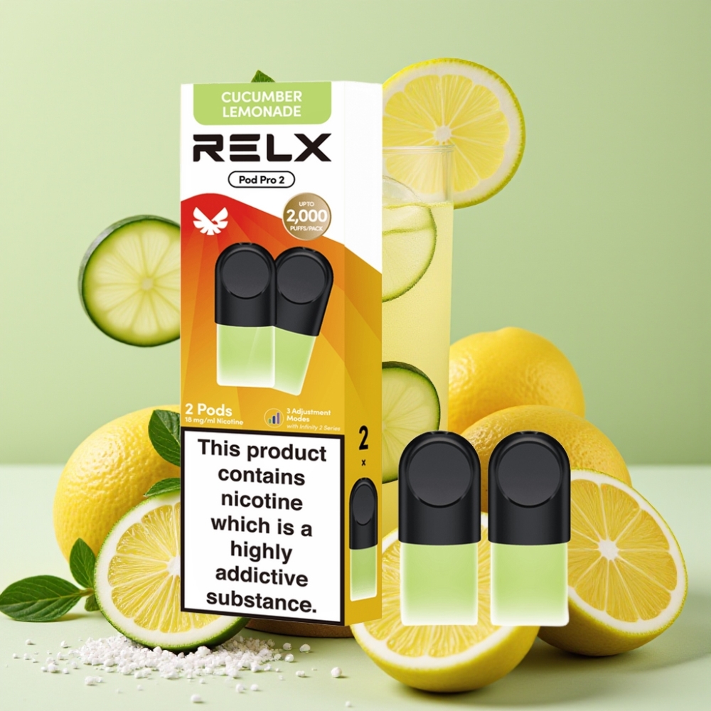RELX Pod Pro 2 600 Puffs 1.8% Nikotin 1.9ml Gurken-Limonade
