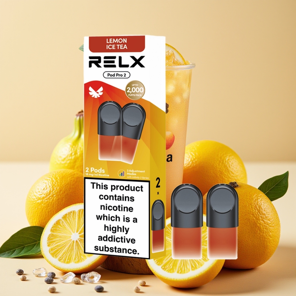 RELX Pod Pro 2 600 Puffs 1.8% Nikotin 1.9ml Tee-Zitrone Eistee