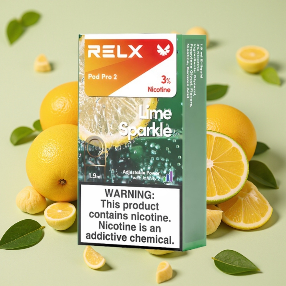 RELX Pod Pro 2 600 Puffs 1.9ml 3% Eco/Smooth/Boost Limettenglanz