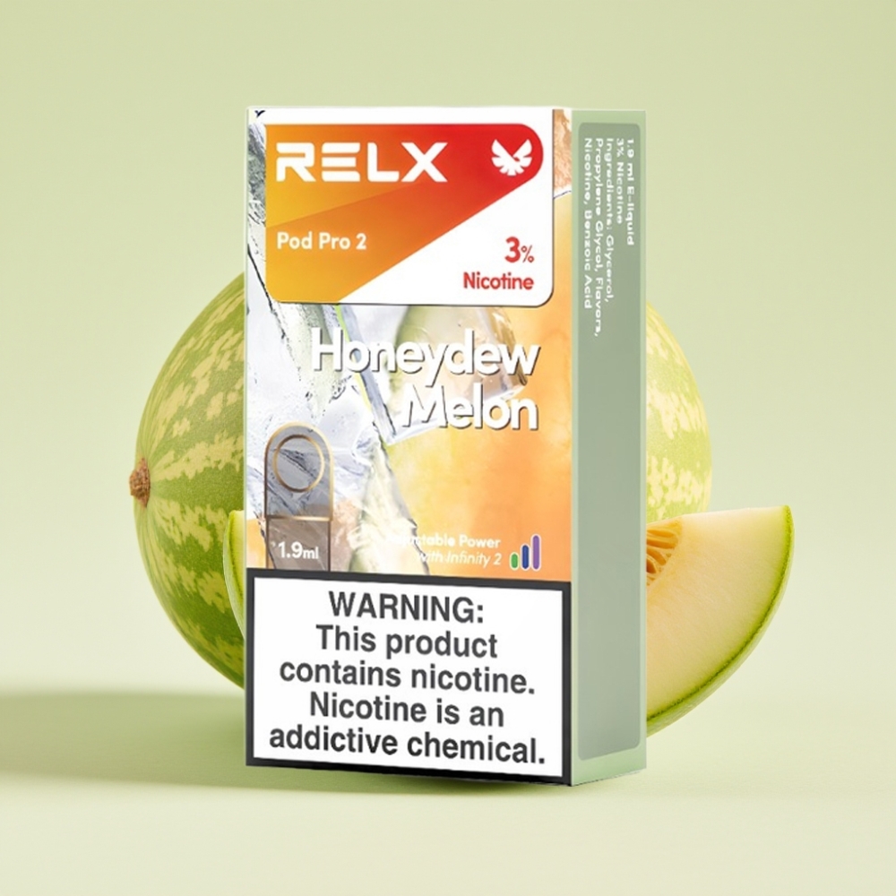 RELX Pod Pro 2 600 Puffs 1,9ml 3% Nikotin Honigmelone