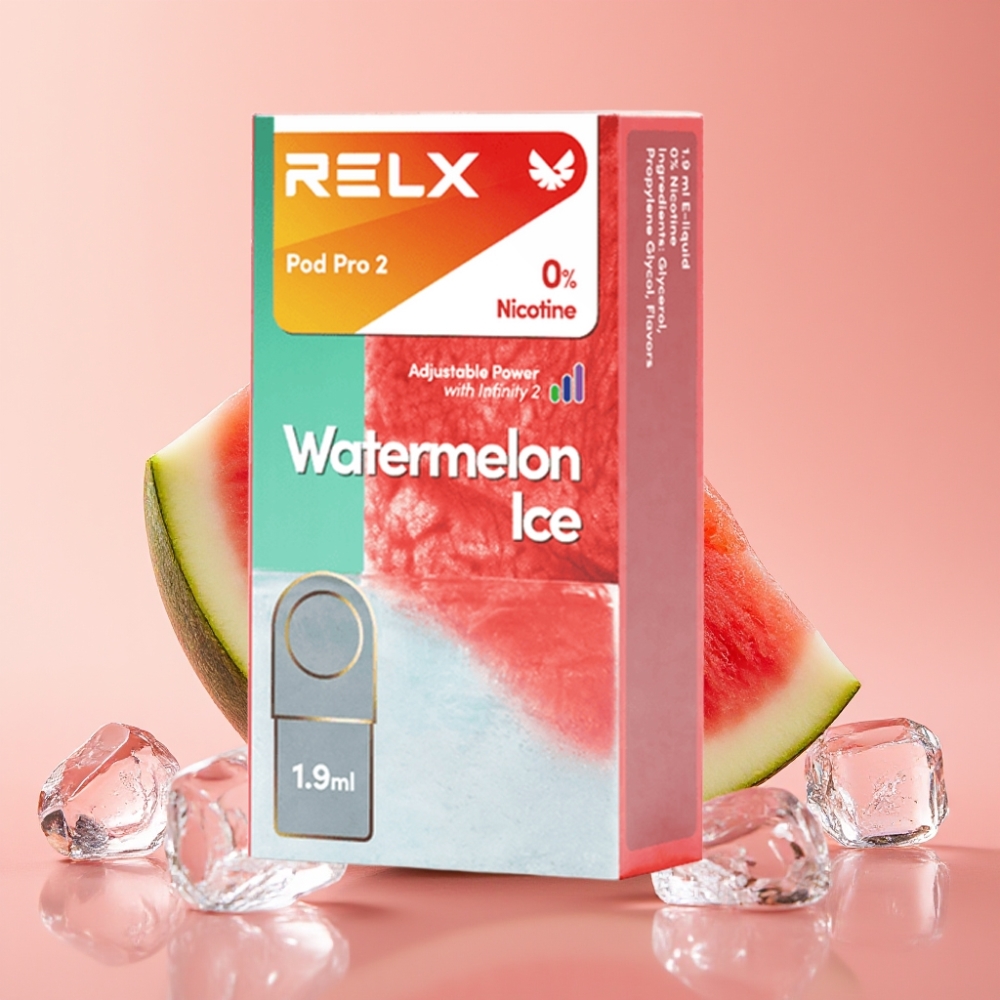 RELX Pod Pro 2 600 Puffs 1.9ml 3 Voltage Modes Wassermelone-Eis