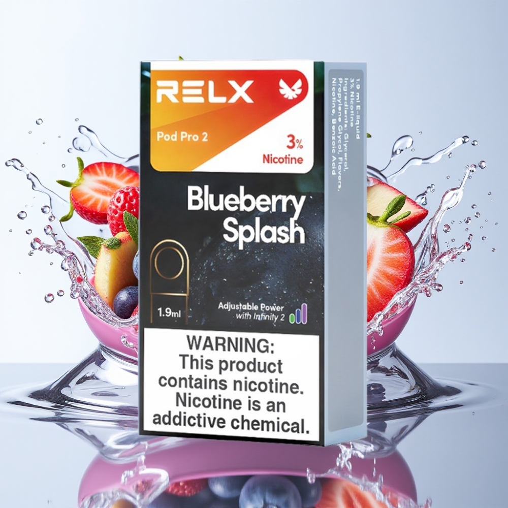 RELX Pod Pro 2 600 Puffs 3% 1.9ml Heidelbeer-Geschmack