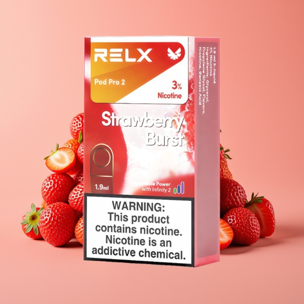 RELX Pod Pro 2 600 Puffs 3% Nikotin 1.9ml Erdbeer-Geschmack