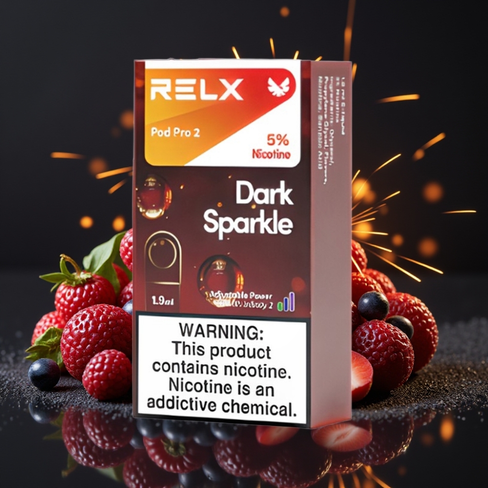 RELX Pod Pro 2 600 Puffs 5% 1.9ml 3 Voltage Dunkles Funkeln
