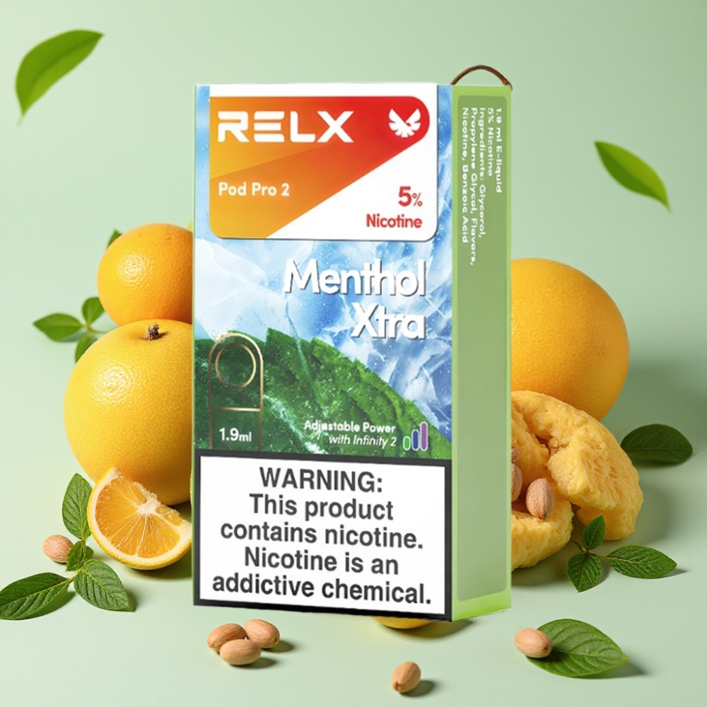 RELX Pod Pro 2 600 Puffs 5% Nikotin 1.9ml Menthol Xtra