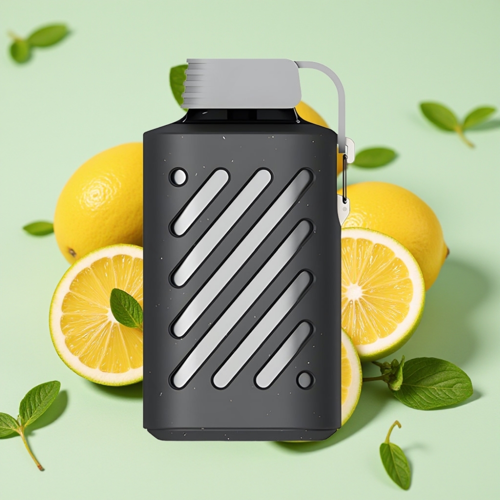 VOZOL GEAR 10000 20ml 65% PCR VAMT Mesh Coil Zitrone Minze