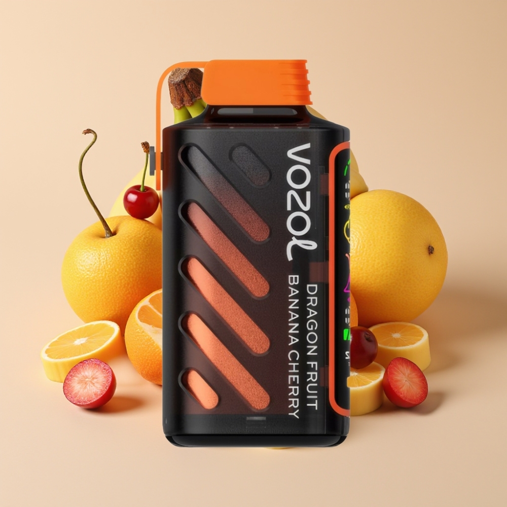 VOZOL Gear Power 20000 Puffs Dual Mesh Coil 20mL 5% Drachenfrucht Banane Kirsche