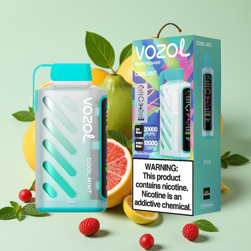 VOZOL Gear Power 20000 Puffs Dual Mesh Coil 20mL Cool Mint